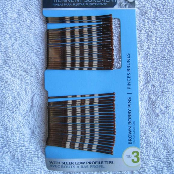 45 Goody Brown Stay Tight Hold Bobbies Bobby Slide Hair Pins Secure Style Tips - Picture 1 of 5